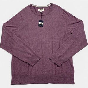 Joseph Abboud Men's 2XL Cotton Cashmere Purple Long sleeve Sweater New XXL